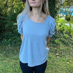 🍁Grey-Blue Blouse